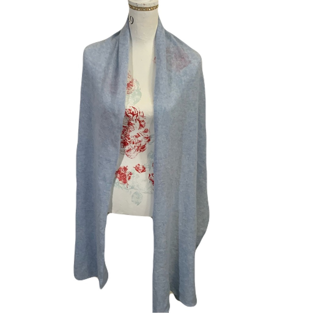 Club Monaco Light Blue Women's Wrap Scarf